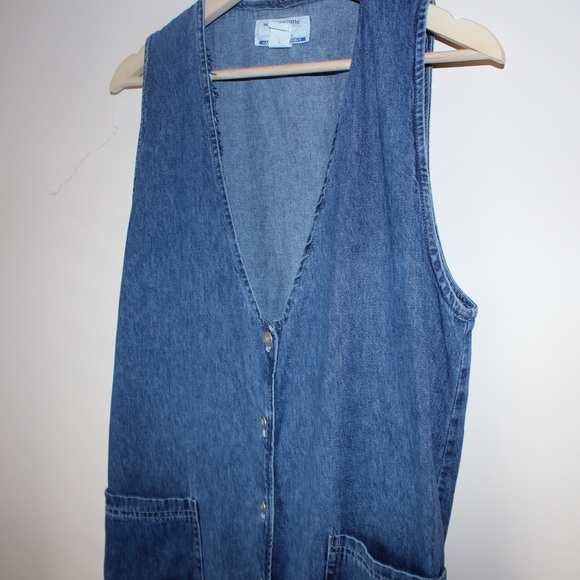 Vintage button up jean dress - Picture 2 of 7